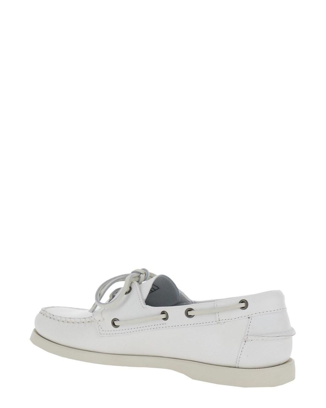 Sebago White Loafers 'Docksides Portland' for men