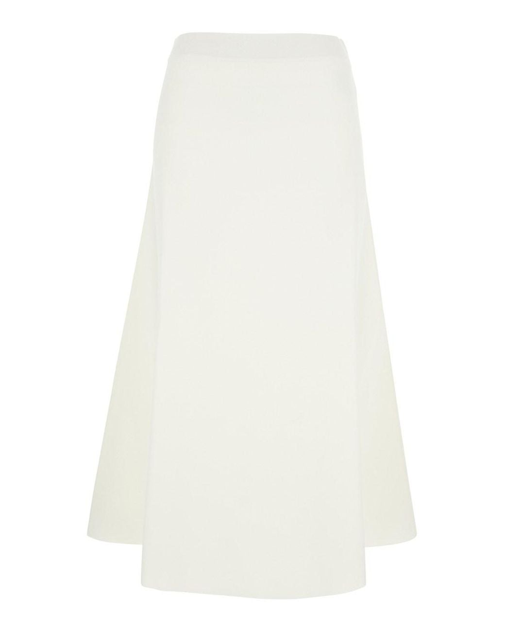 P.A.R.O.S.H. White Flared Skirt