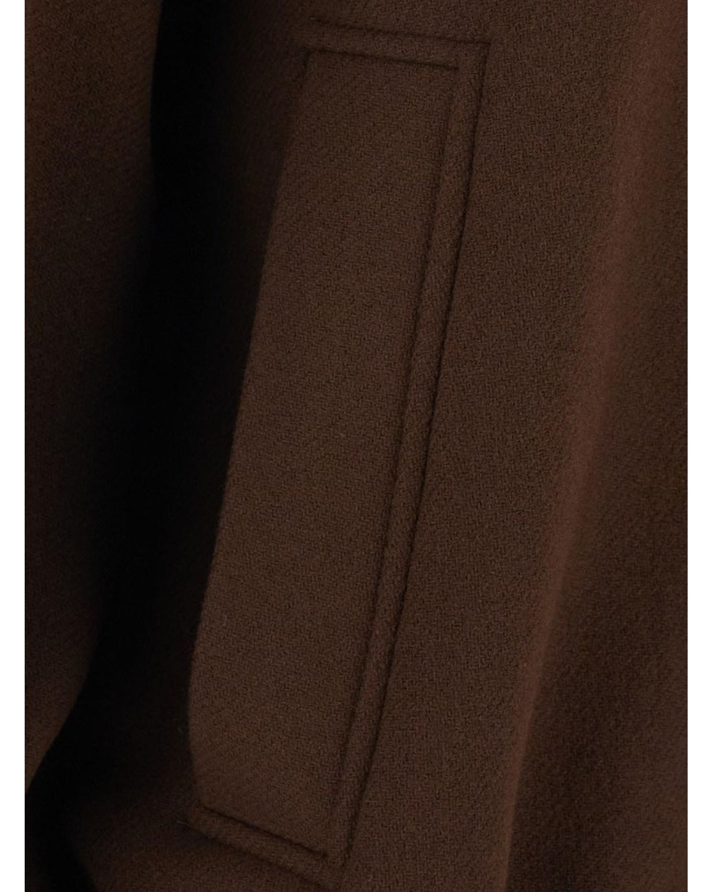 Jucca Brown High Collar Bomber With Dropped Shoulders