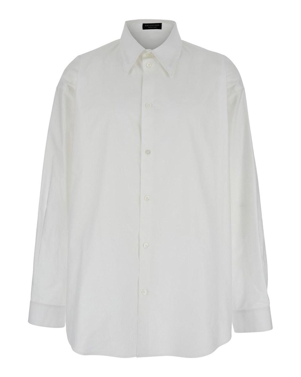 Balenciaga White Shirt With Pointed Collar for men