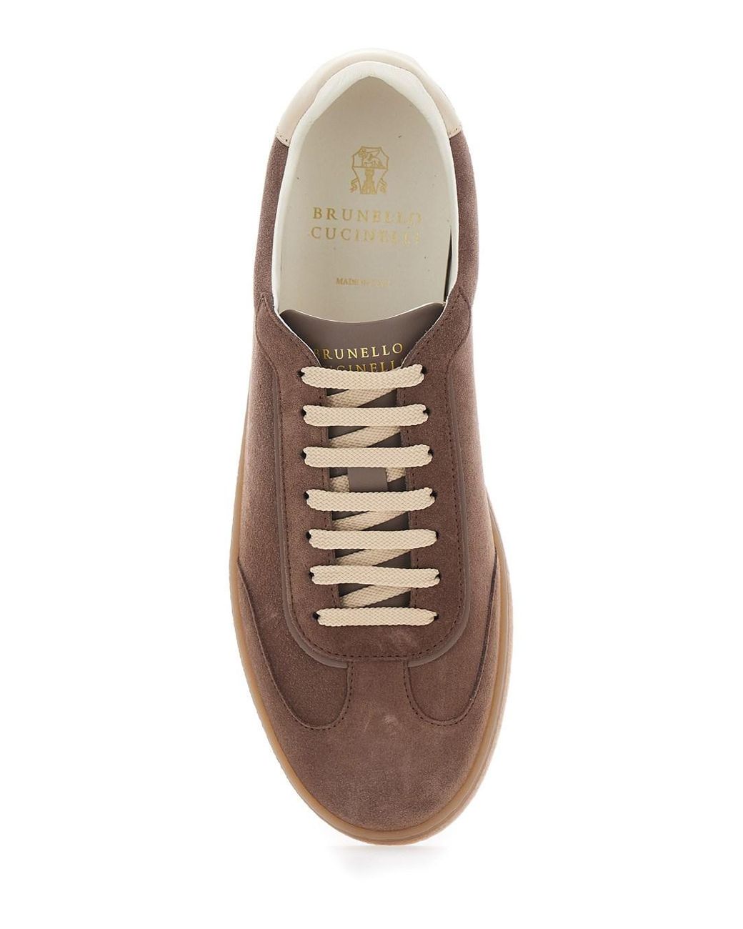 Brunello Cucinelli Brown Low-Profile Sneakers for men