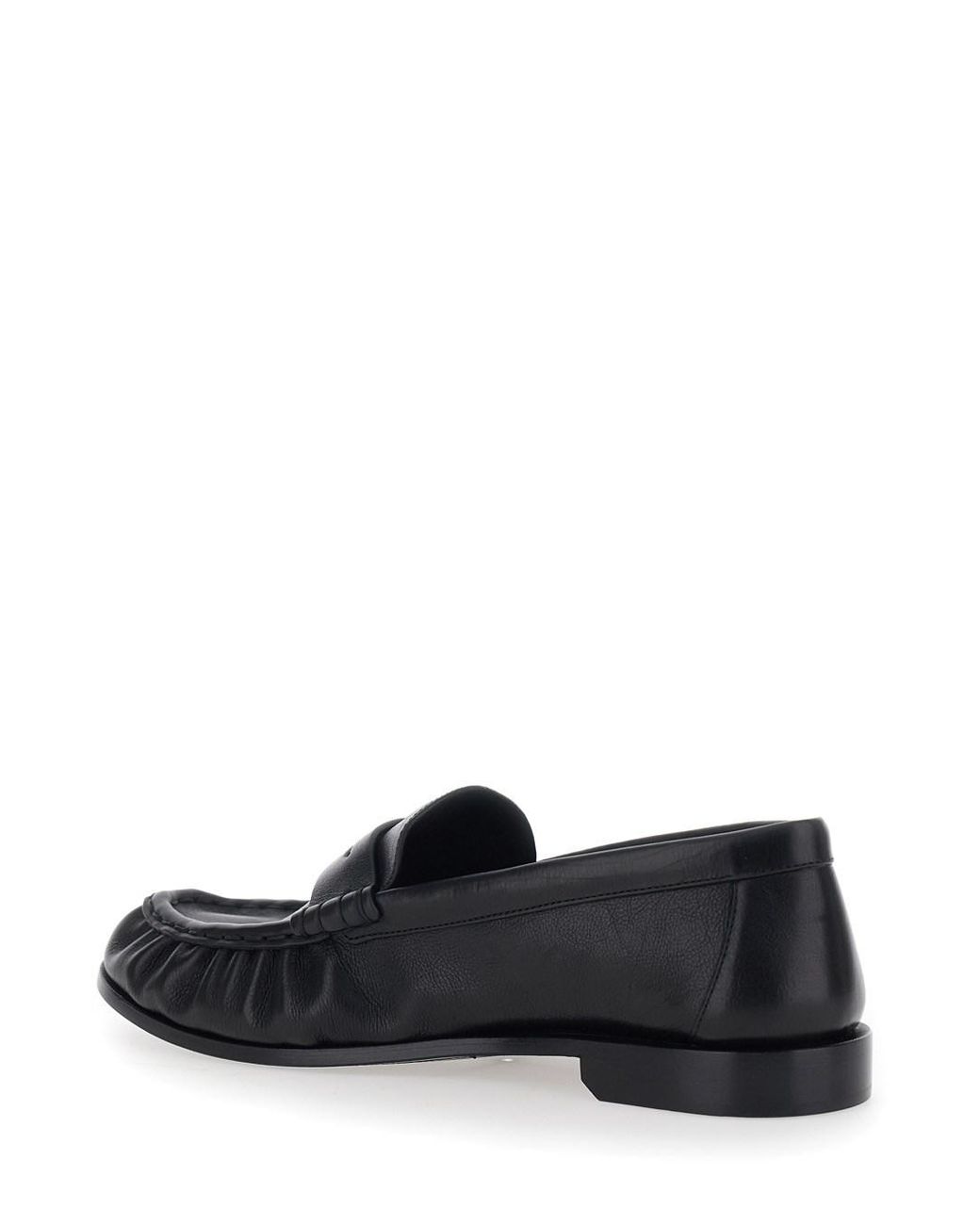 Saint Laurent Black Loafers Cassandre Leather Calf for men