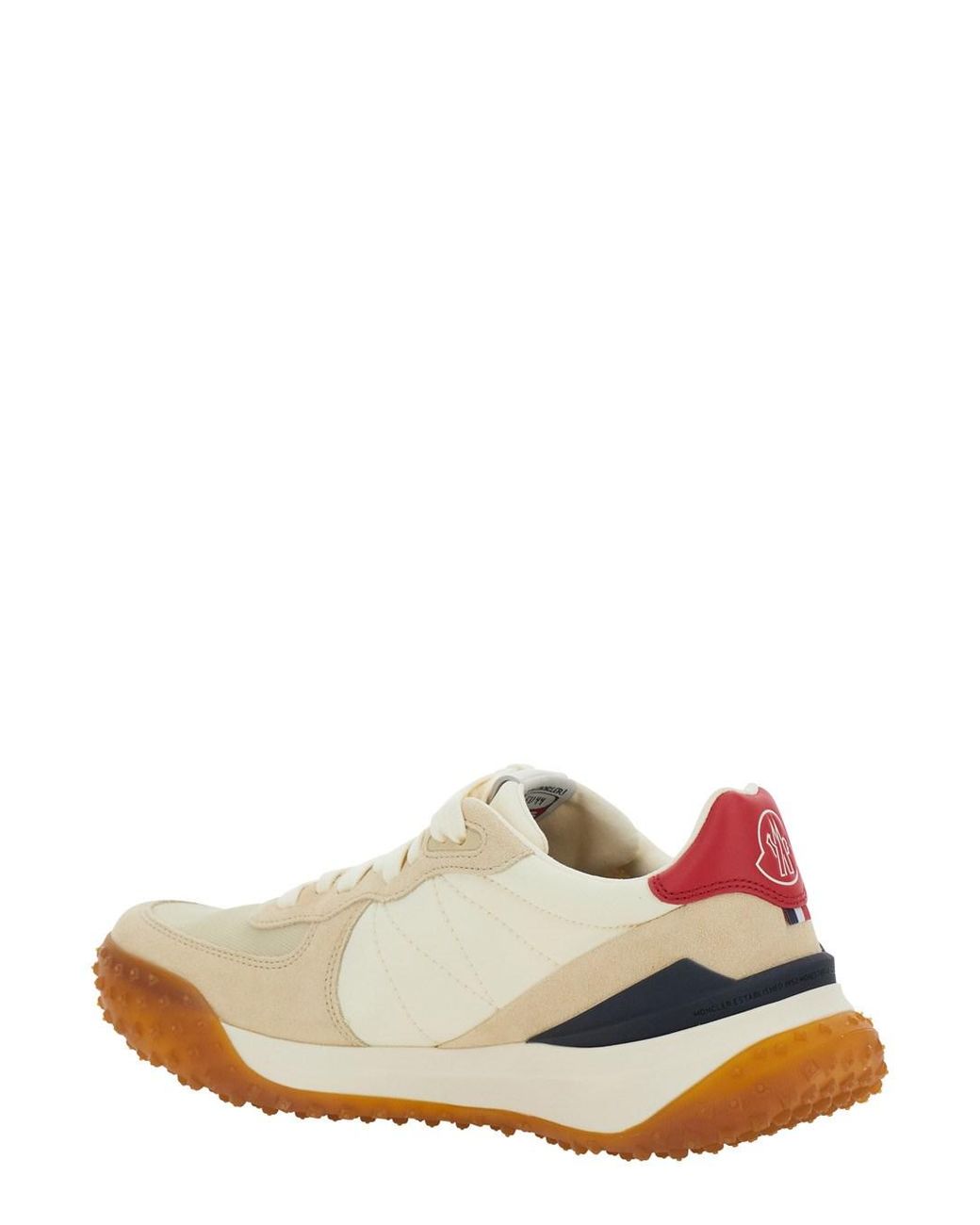 Moncler White Color Block Sneakers for men