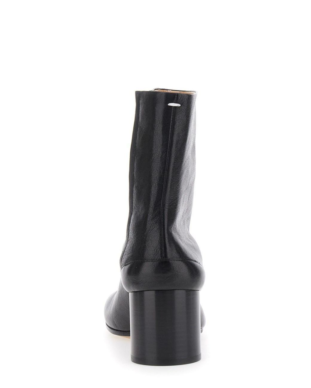 Maison Margiela Black Boots Tabi Toe Leather Sheep