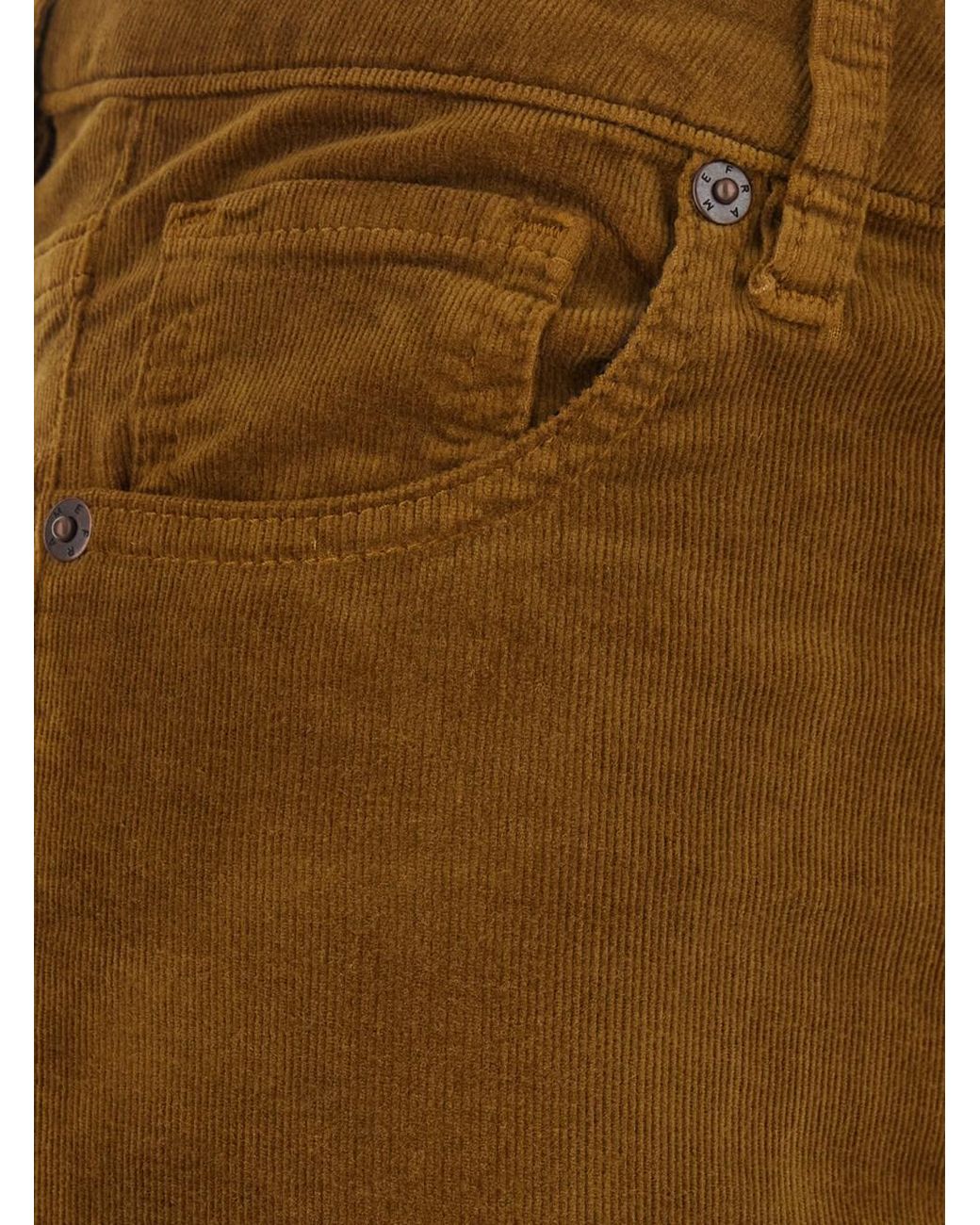 FRAME Brown Trousers The Corduroy Reboot Cotton