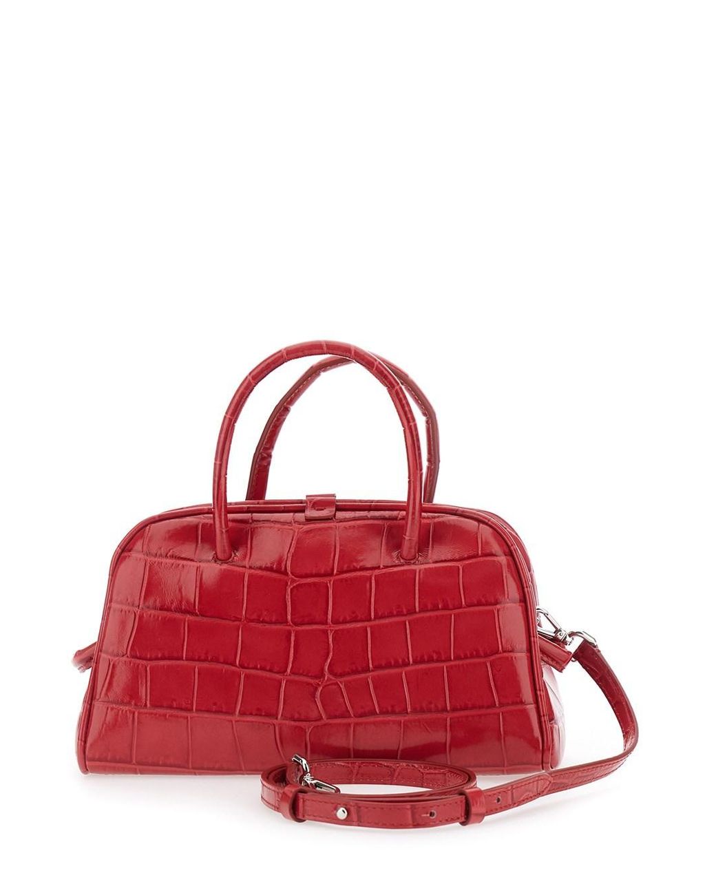 Jacquemus Red 'Le Petit Turismo' Handbag With Adjustable And Removable