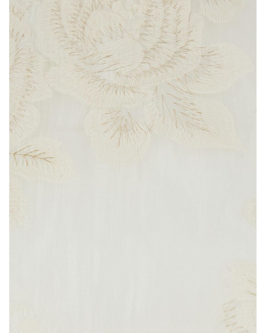 DREAM CATCHER Natural Sleeveless Top 'Rebecca' With Button Closure On Th