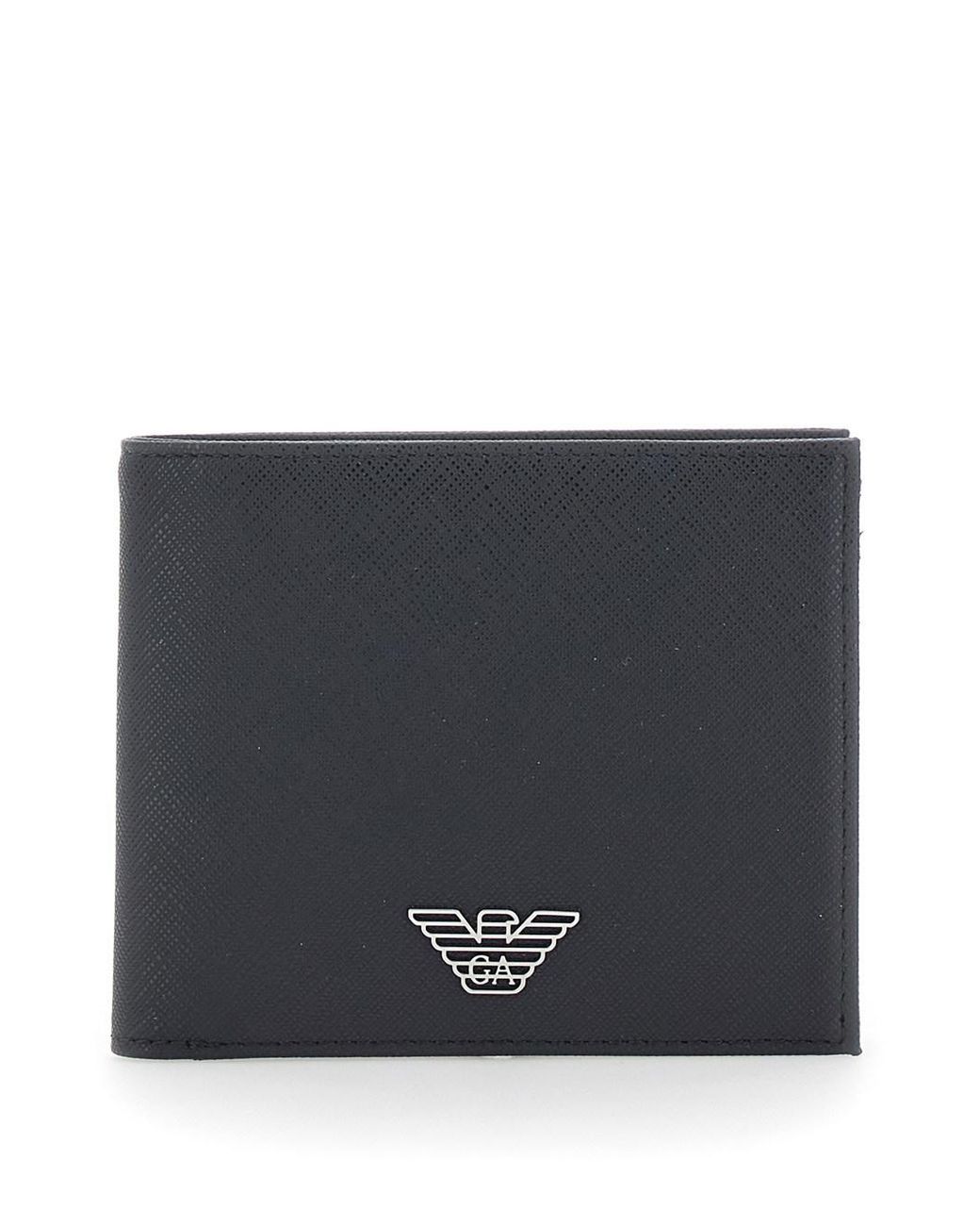 Emporio Armani Black Bifold Wallet Tech Fabric Polyamide for men
