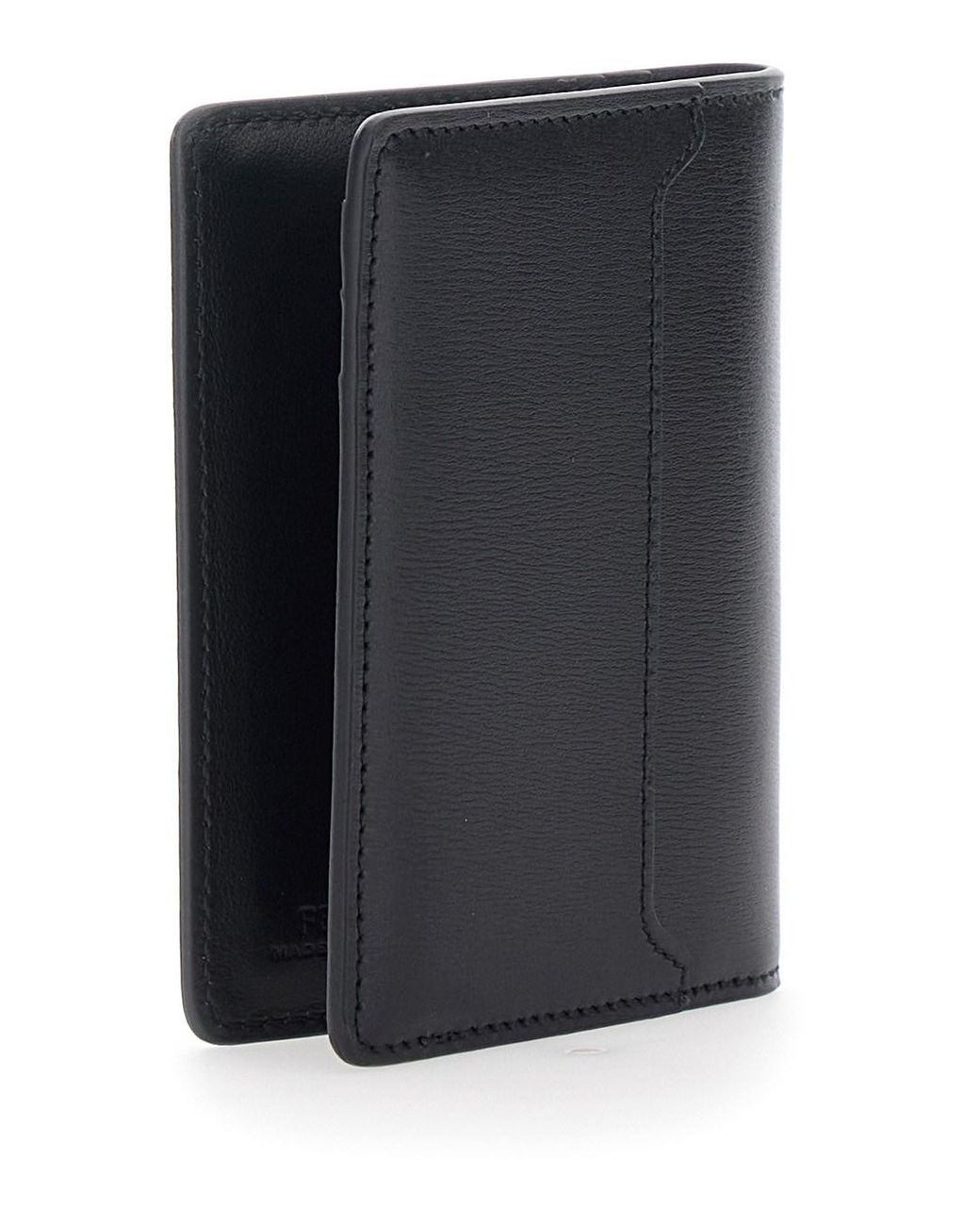 Portacarte Con Placca Logo Ff Sul Fronte E Design Rettangolare I di Fendi in Black da Uomo