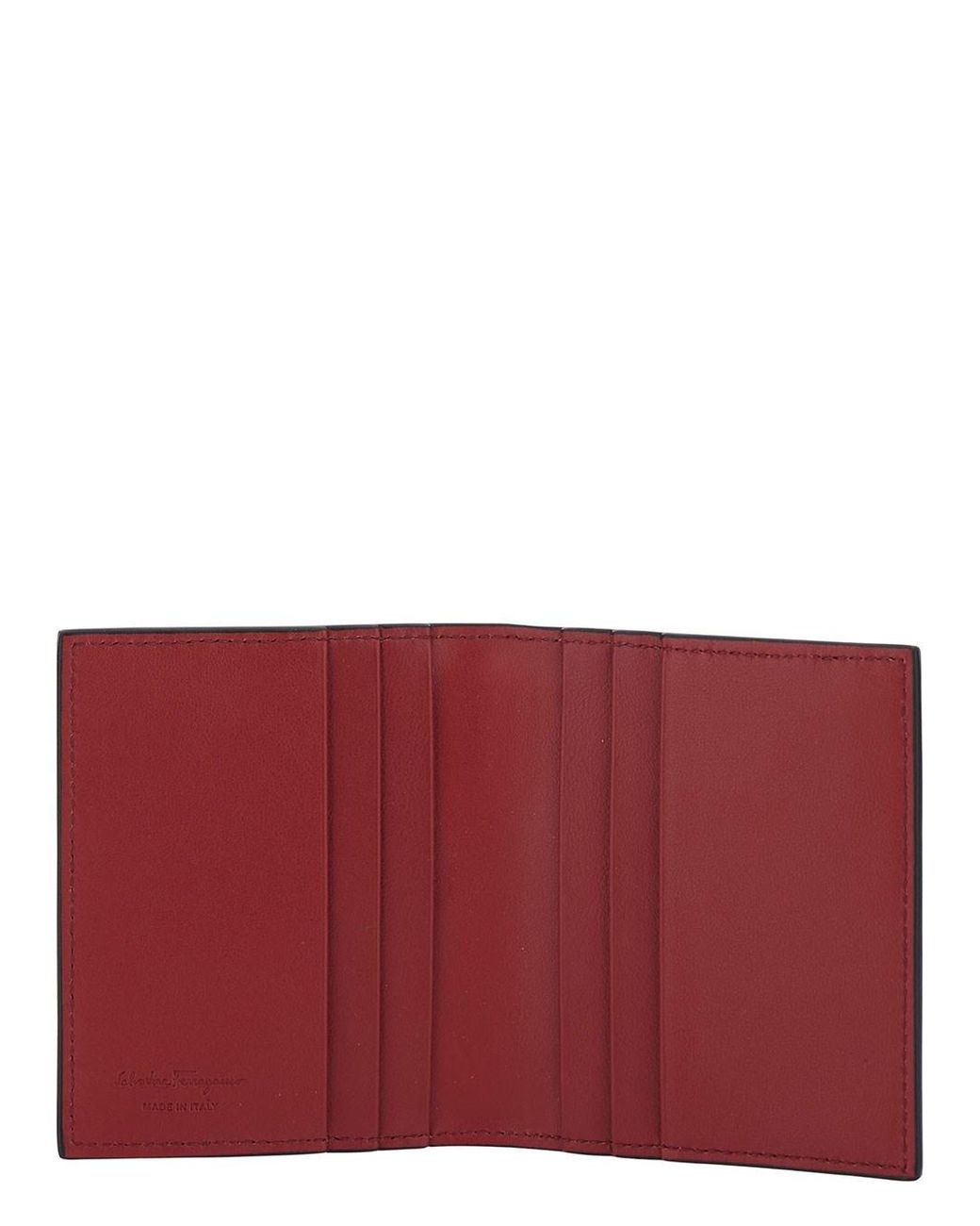 Ferragamo Black Card-Holder With Gancini Detail for men