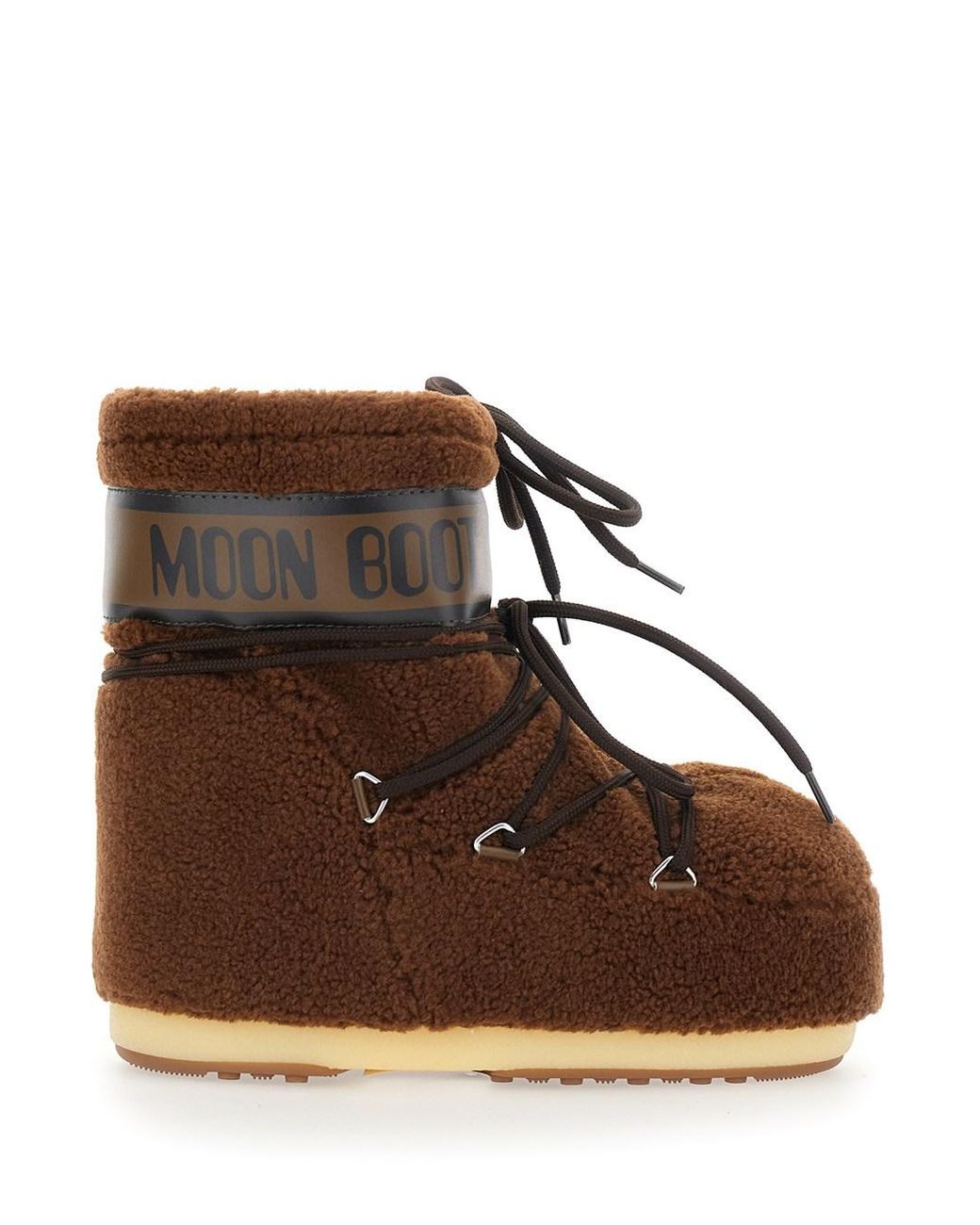 Moon Boot Brown Bootie Icon Low Fleece Boot