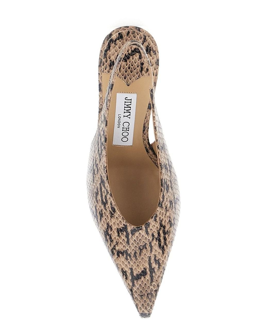 Jimmy Choo Metallic Slingback Pumps Isa Leather Goat
