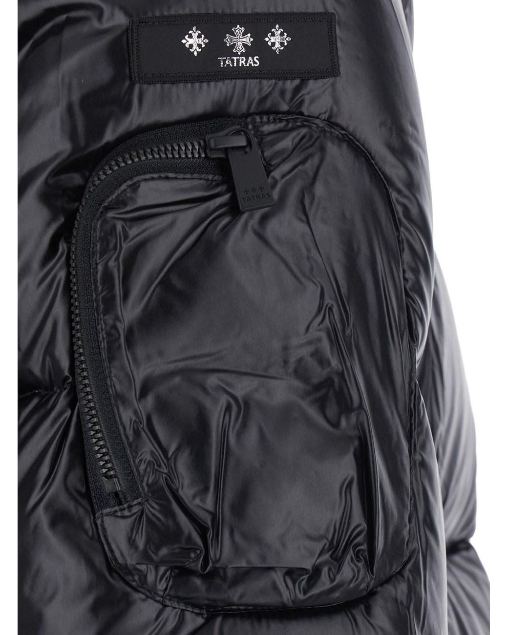 Tatras Black Down Jacket Belbo With High Collar And Long Sleeves for men