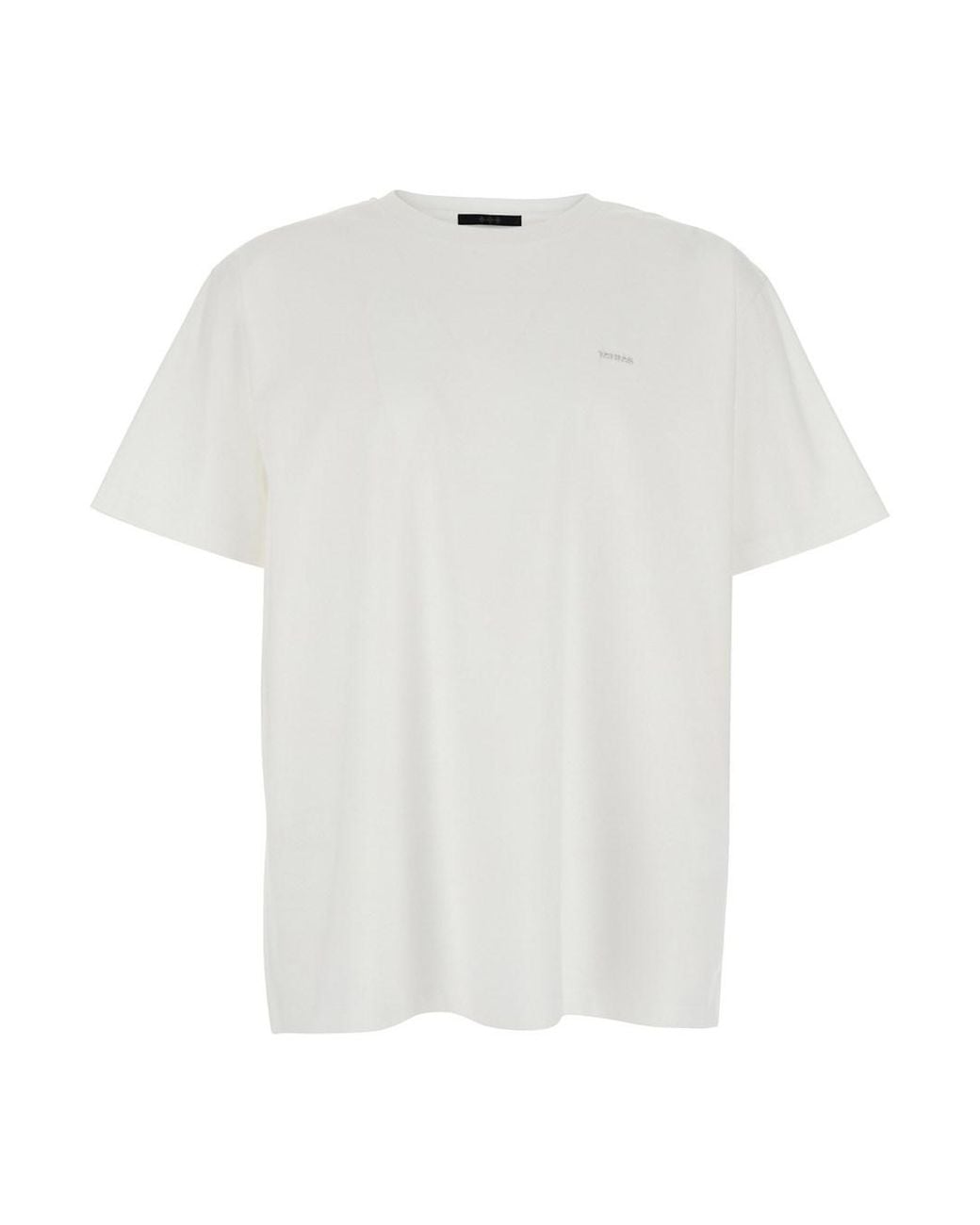 Tatras White T-Shirt 'Selo Logo Metallo' With Metallic Logo On The Fro for men