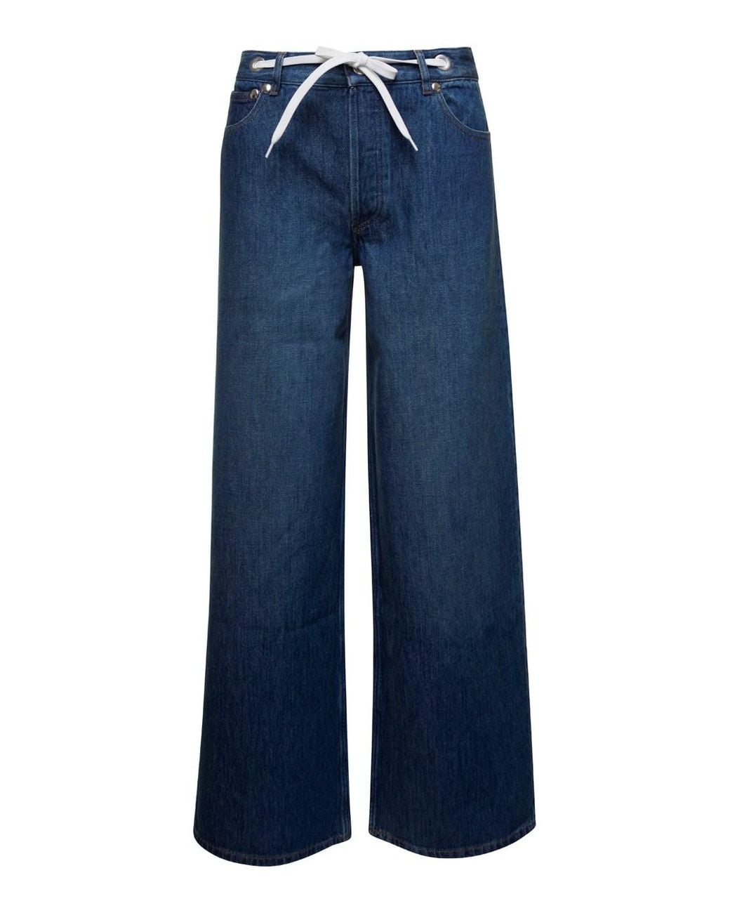 A.P.C. Blue Wide Leg Jeans