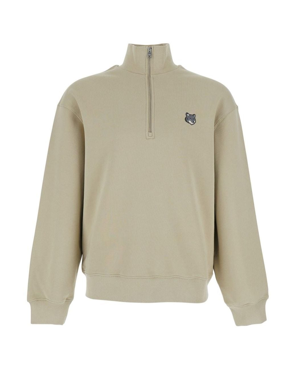 Maison Kitsuné Natural Sweatshirt High-Neck for men