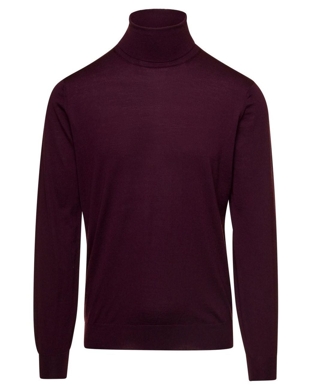 GAUDENZI Purple Turtleneck With High Collar And Long Sleeves for men
