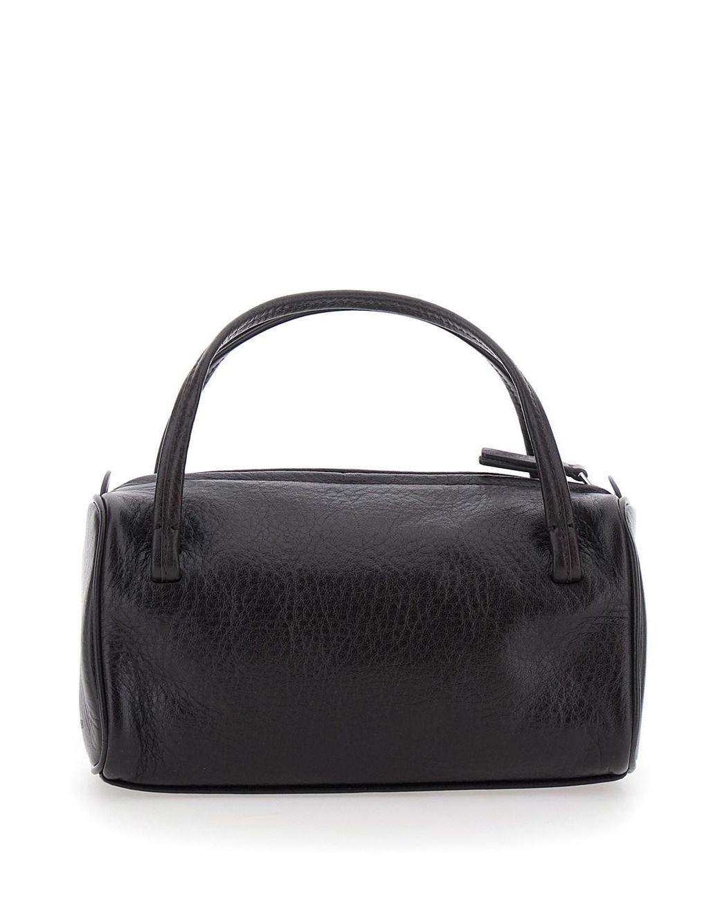NOTHING WRITTEN Black 'Loaf Bread' Handbag With Logo Lettering On The