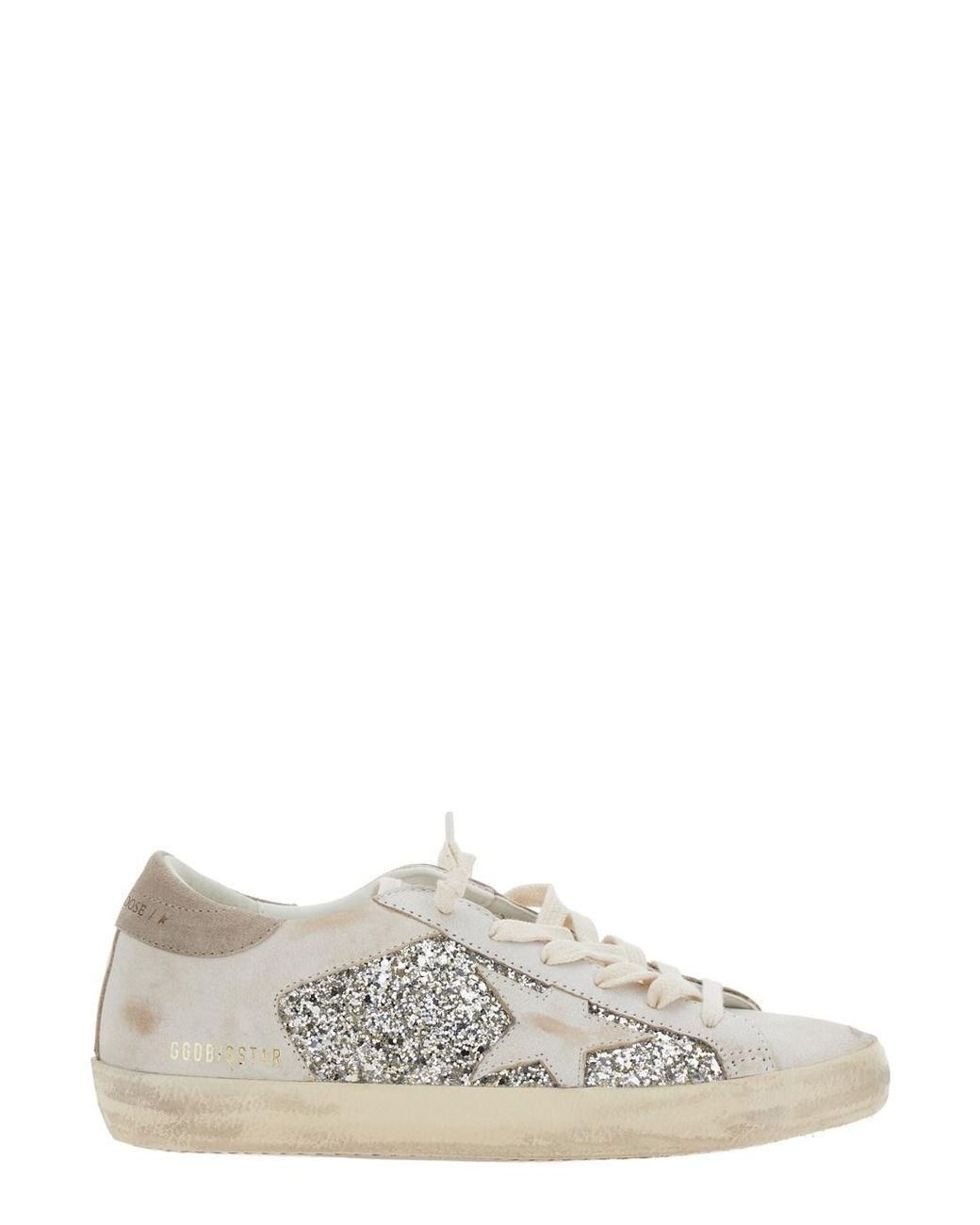 Golden Goose Deluxe Brand White Low Top Sneakers Suede Trainers