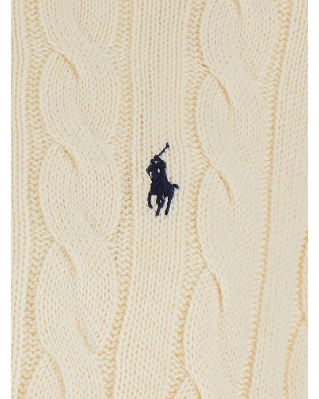 Polo Ralph Lauren Natural Rib-Knit Mockneck Quarter-Zip Sweater for men
