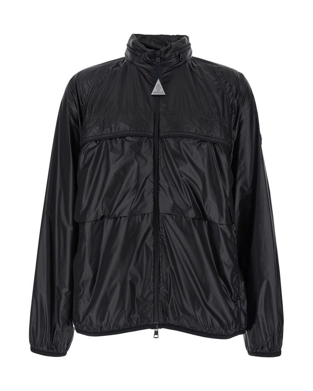 Moncler Genius Black 'Anubis' Jacket With Foldable Design And Iconic Logo Patch for men