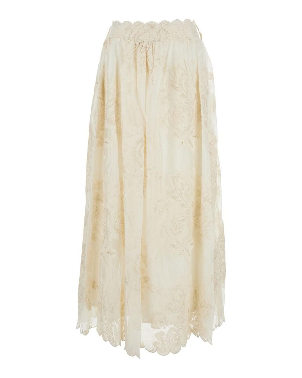 DREAM CATCHER White Dress 'Maddy' With V-Neck And Lace Details