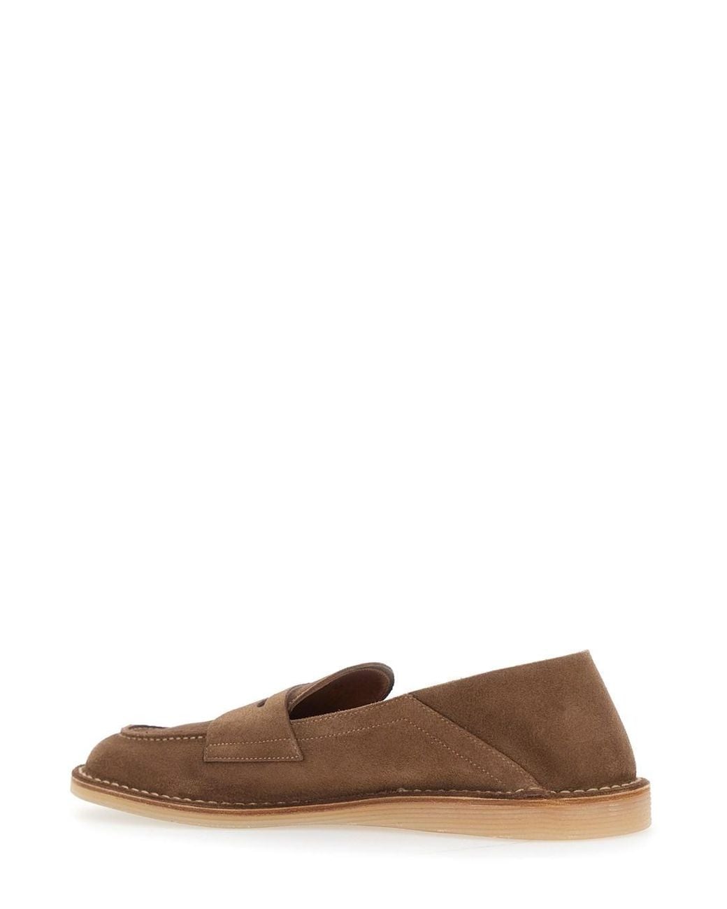 Dolce & Gabbana Brown 'Florio' Loafers With Dg Logo Detail On The Side for men