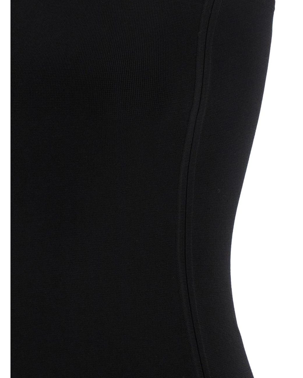 Totême Black Off-Shoulder Fitted Top