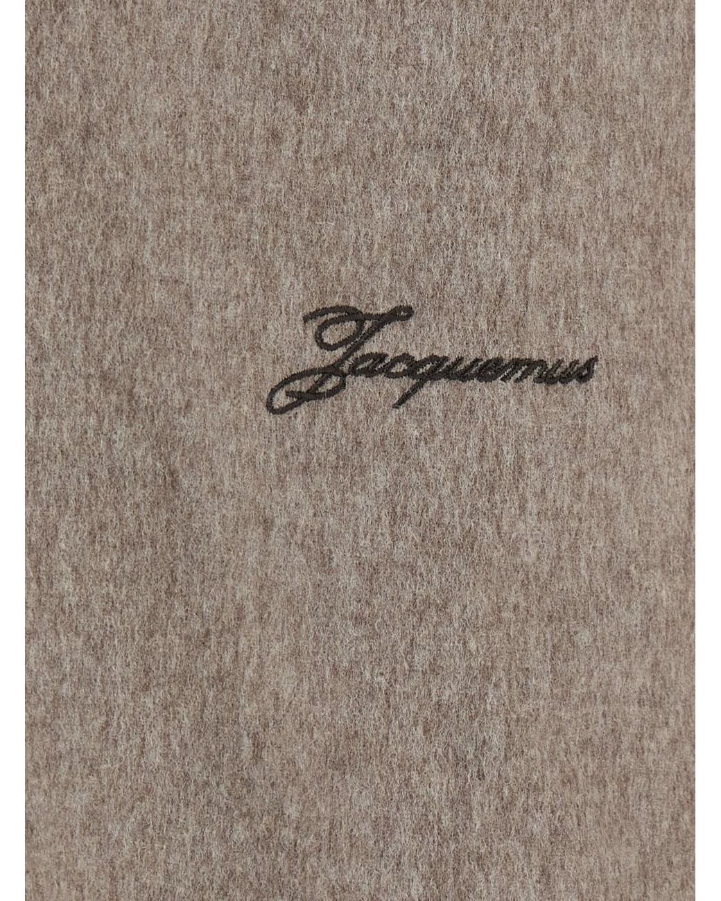 Jacquemus Brown Jacket With Front Zip Closure And Side Pockets for men