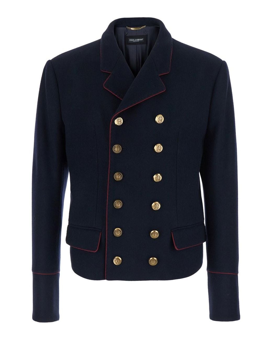 Dolce & Gabbana Blue Double-Breasted Blazer for men
