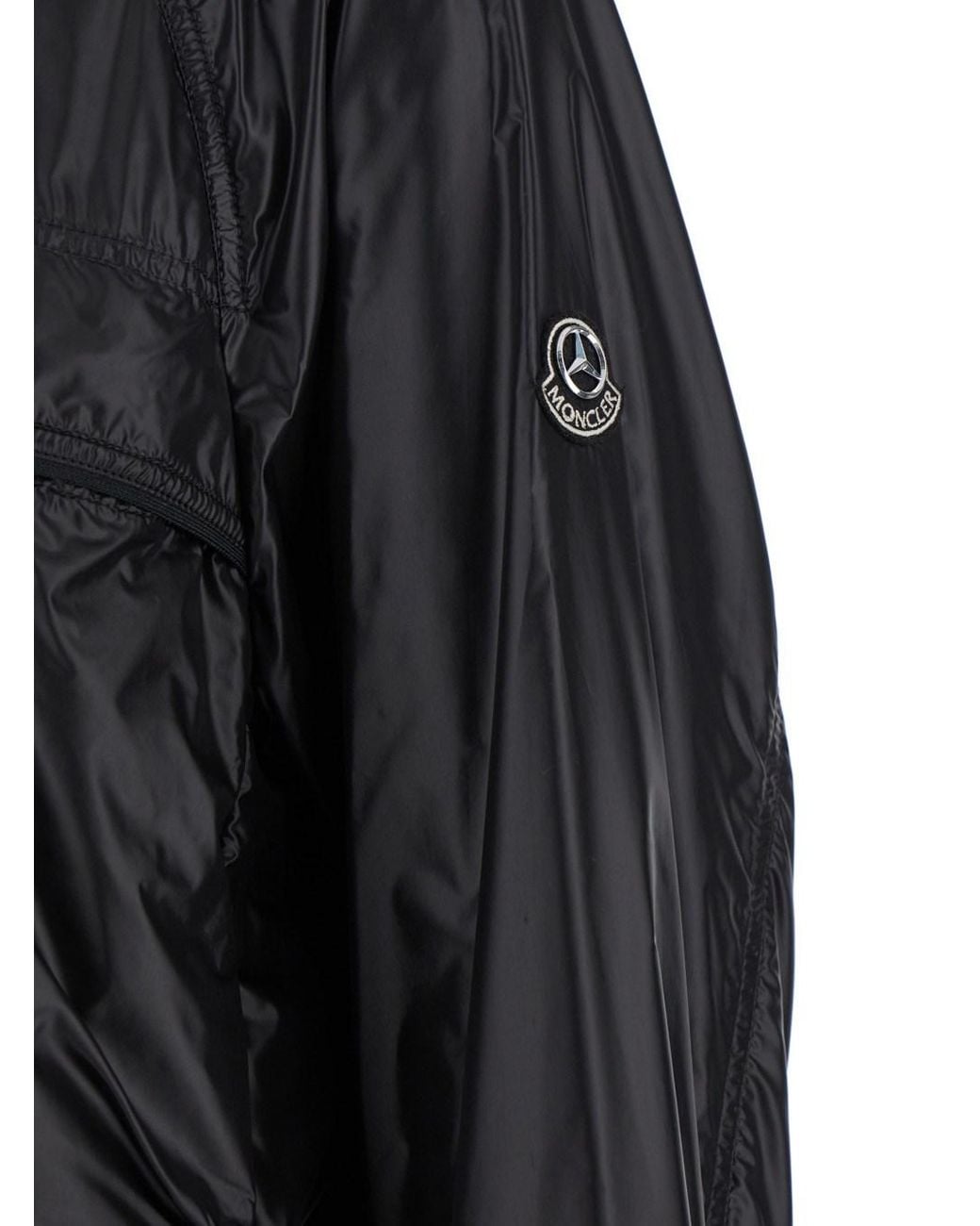 Moncler Genius Black 'Anubis' Jacket With Foldable Design And Iconic Logo Patch for men