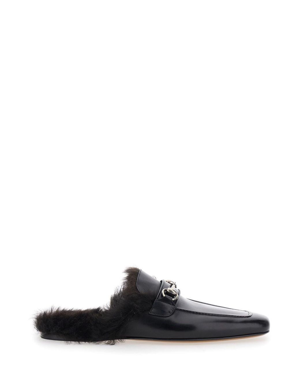 Gucci Black Larindo Open Con Pelo E Morsetto for men
