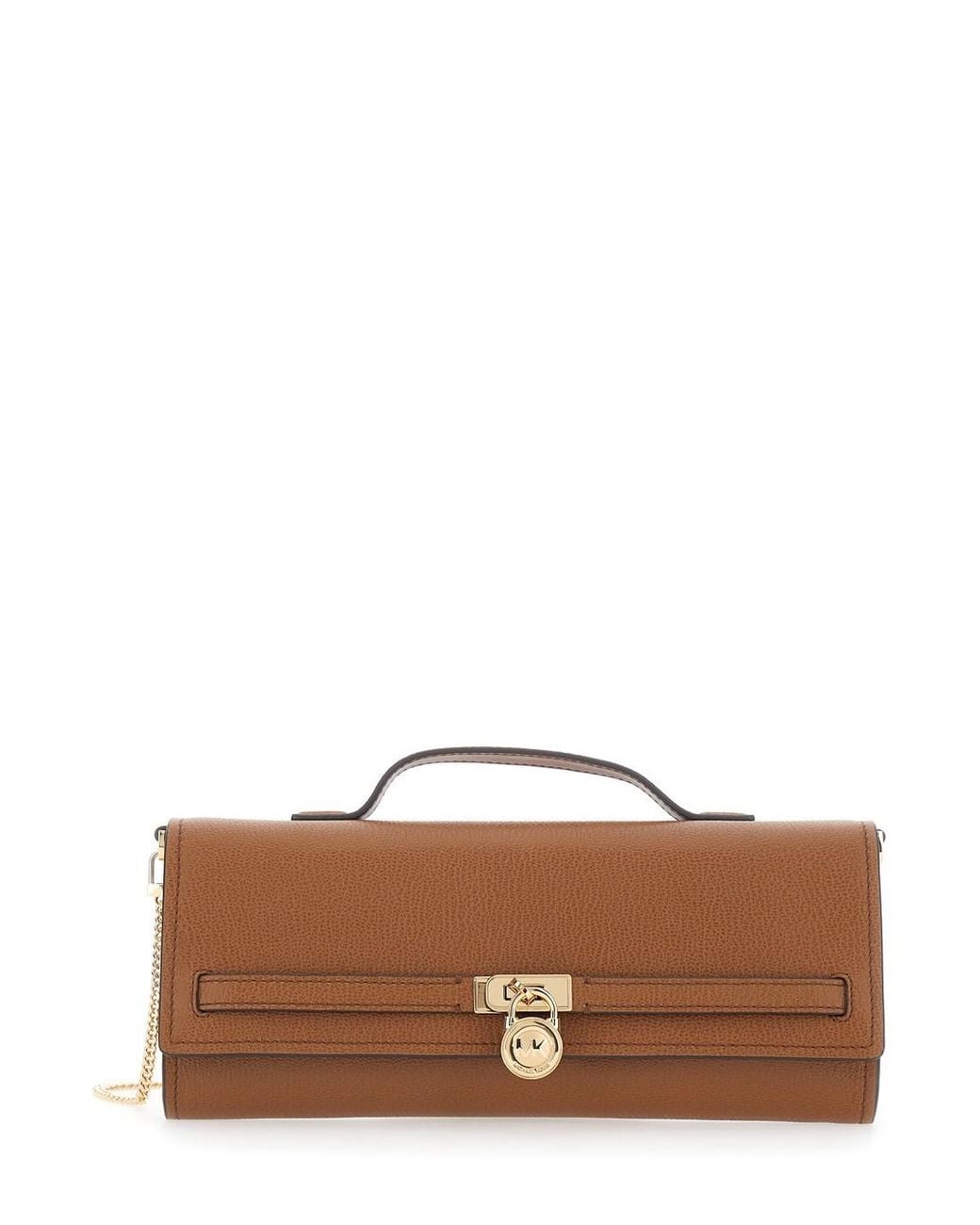 MICHAEL Michael Kors Brown Crossbody Bag "Hamilton Moderne" With Leath