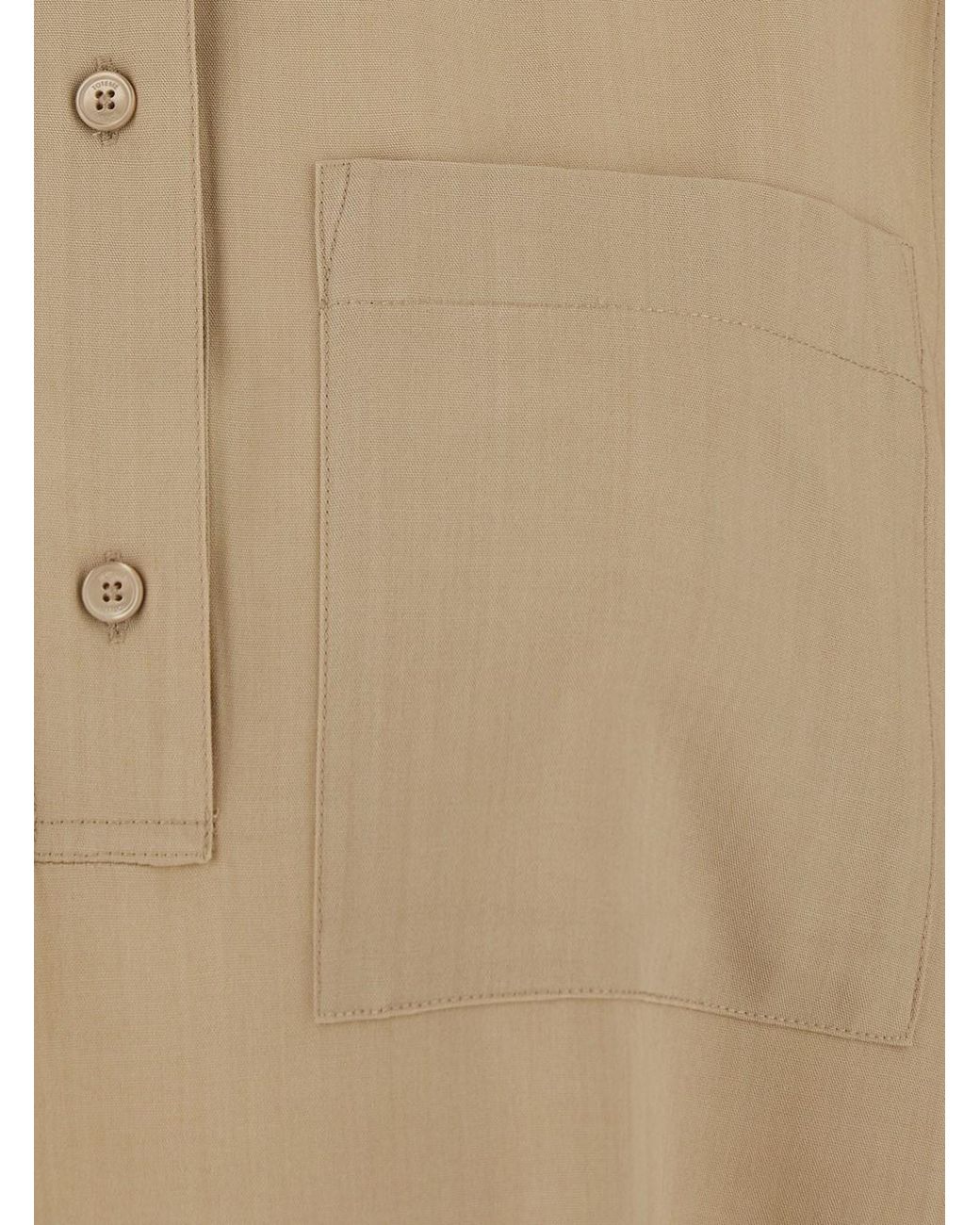 Totême Natural Polo Shirt Fluid