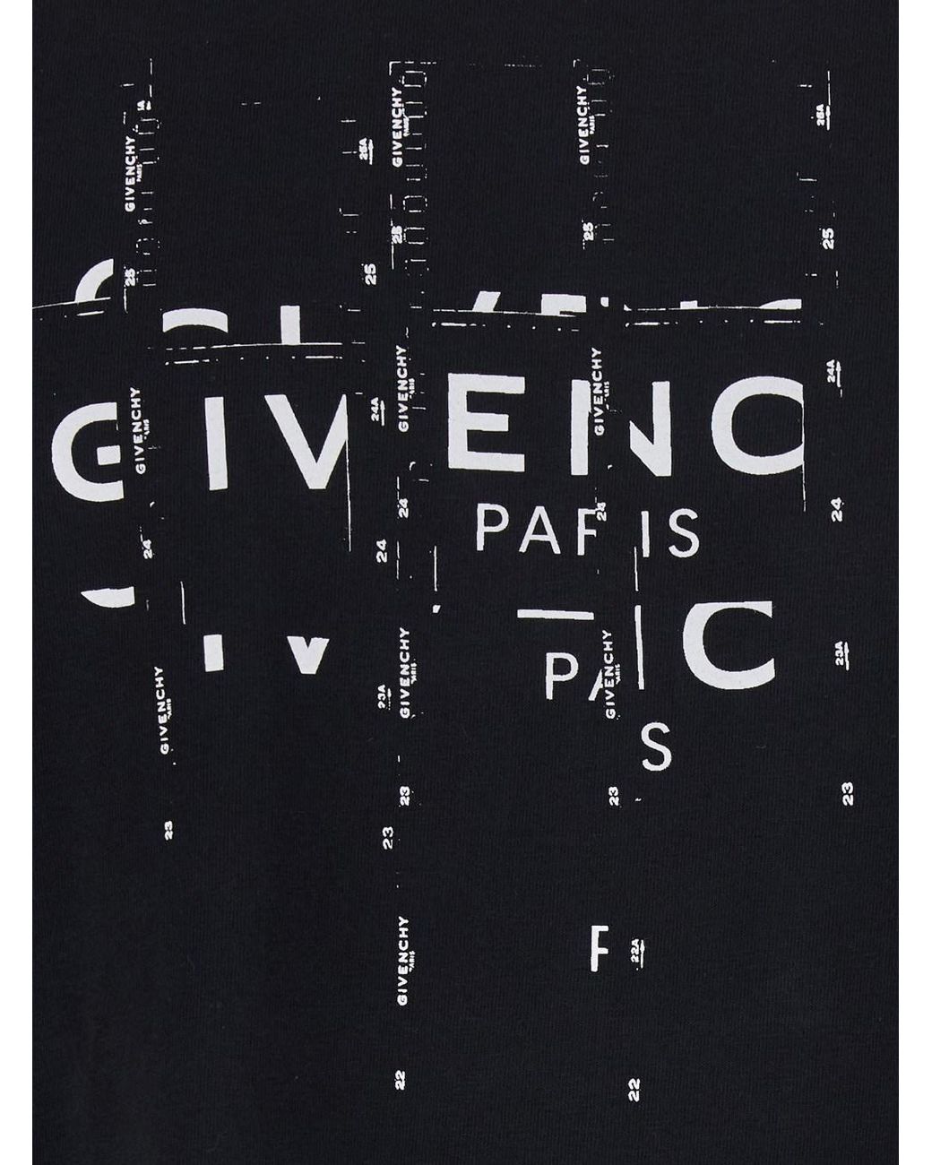 Givenchy Black T-Shirt Crew Neck Cotton T-Shirts for men