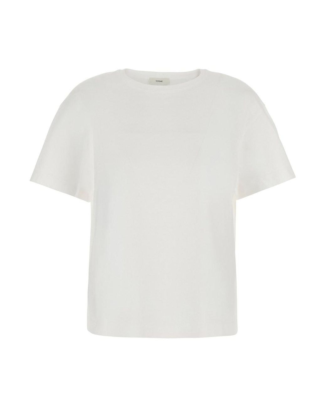 Totême White T-Shirt Classic Tee Cotton T-Shirts & Jerseys