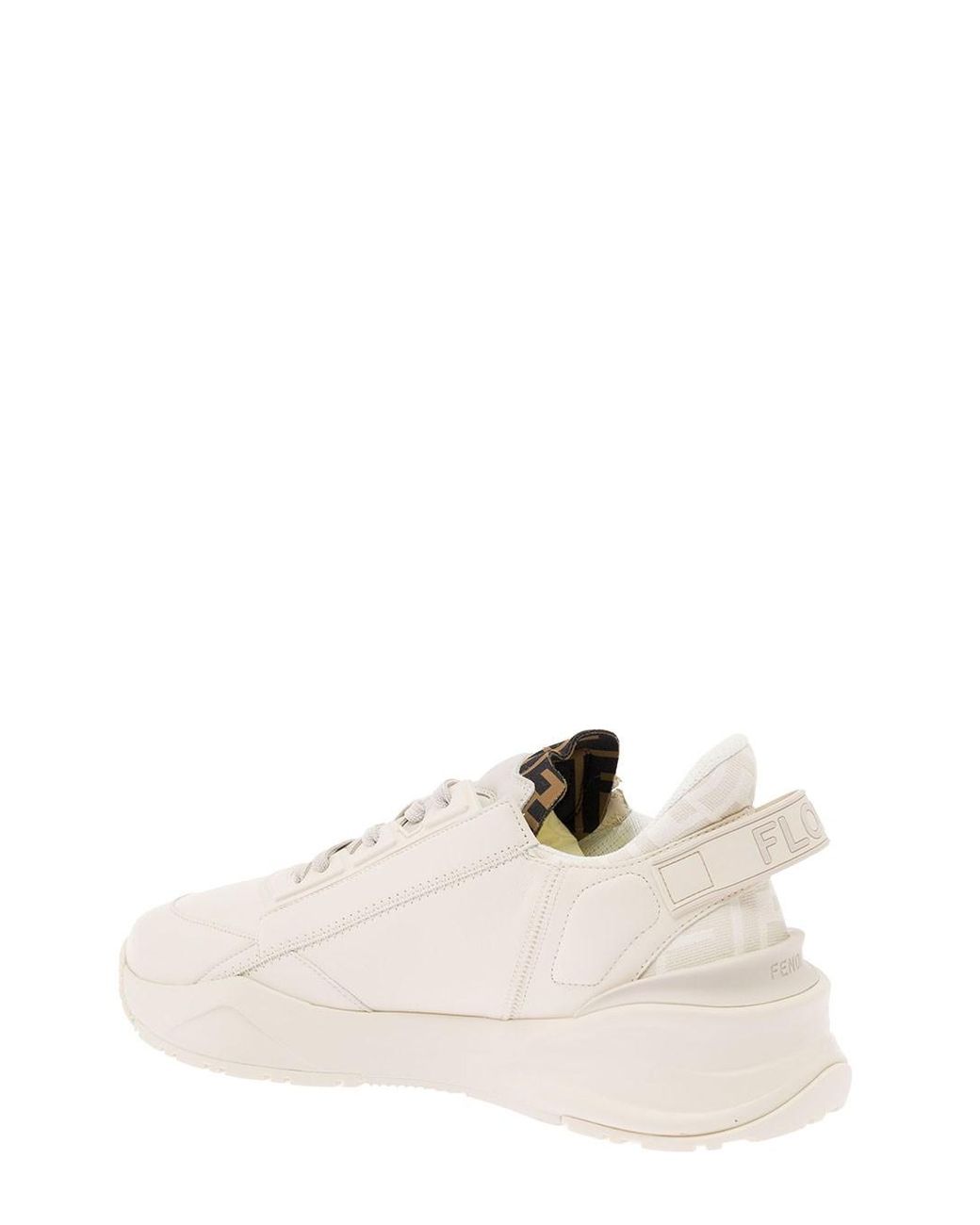Fendi Natural Flow' Sneakers With Logo Print for men