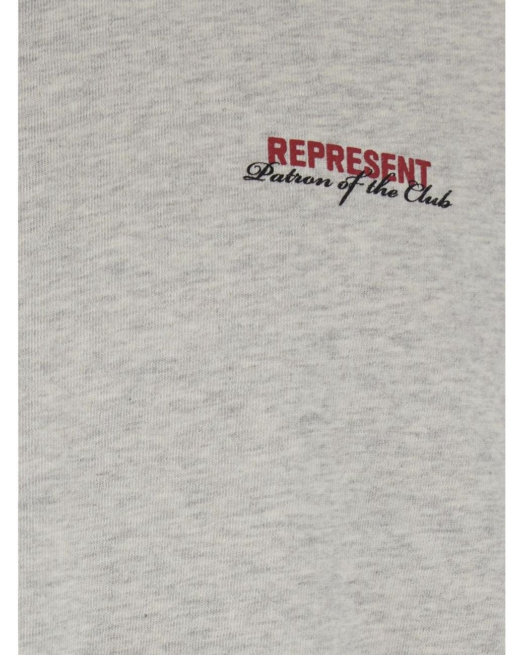 Represent Gray T-Shirt Patron Of The Club for men