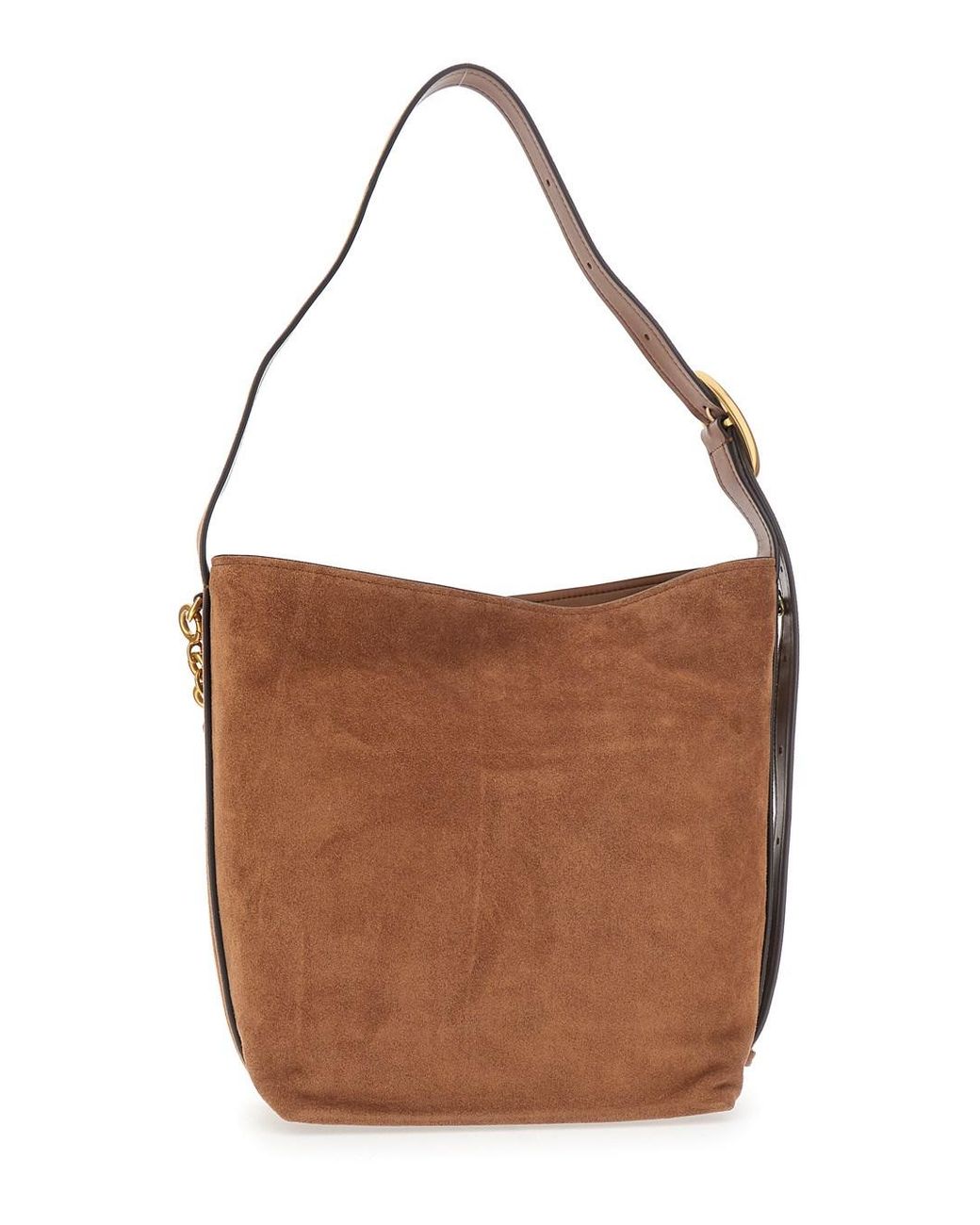 MICHAEL Michael Kors Brown Shoulder Bag Suede Cow Leather