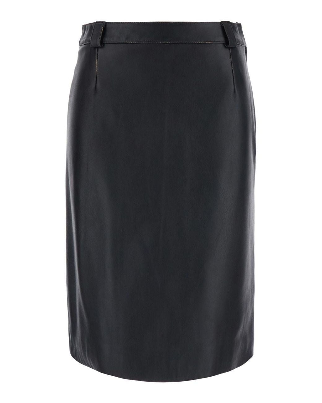 Grifoni Black Skirt With Single Slit
