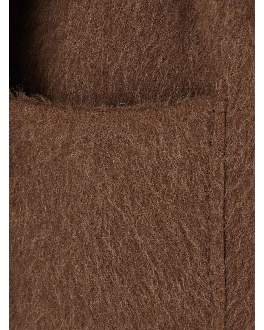 Max Mara Brown Coat Mxs Golf Look29 With Front Closure And Pockets