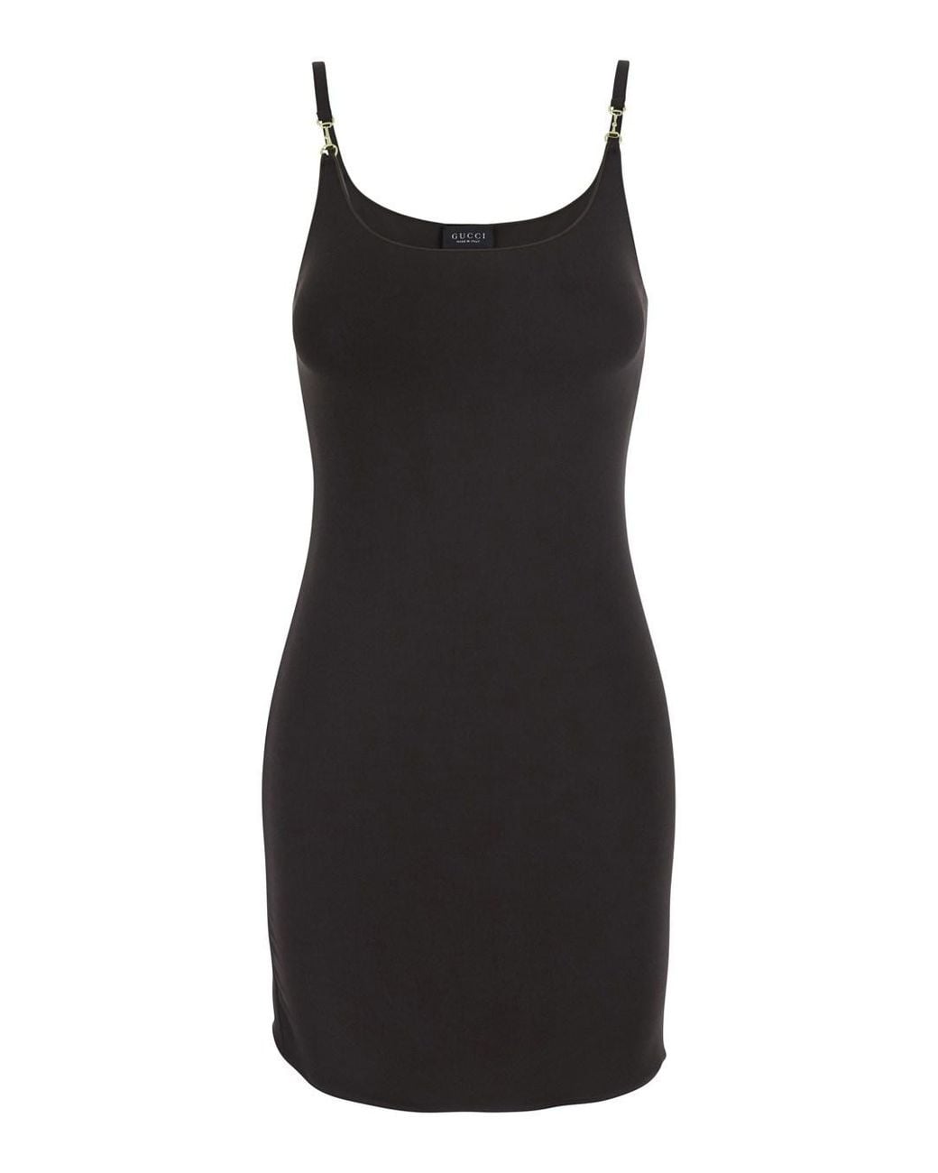 Gucci Black Dress With Horsebit Detail