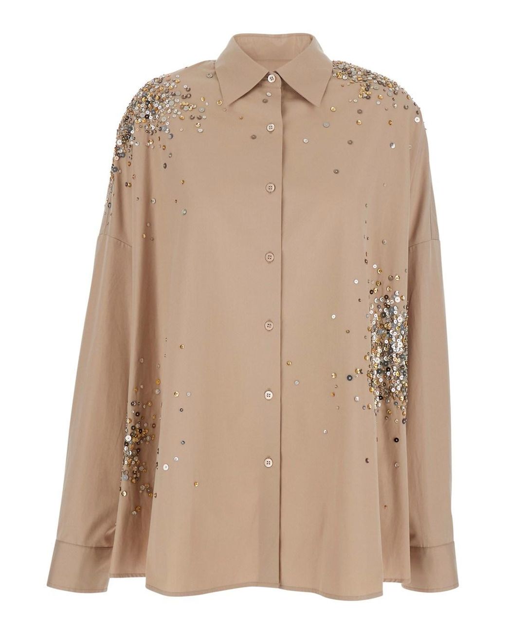 Dries Van Noten Natural Dress Casia Cotton Blouses