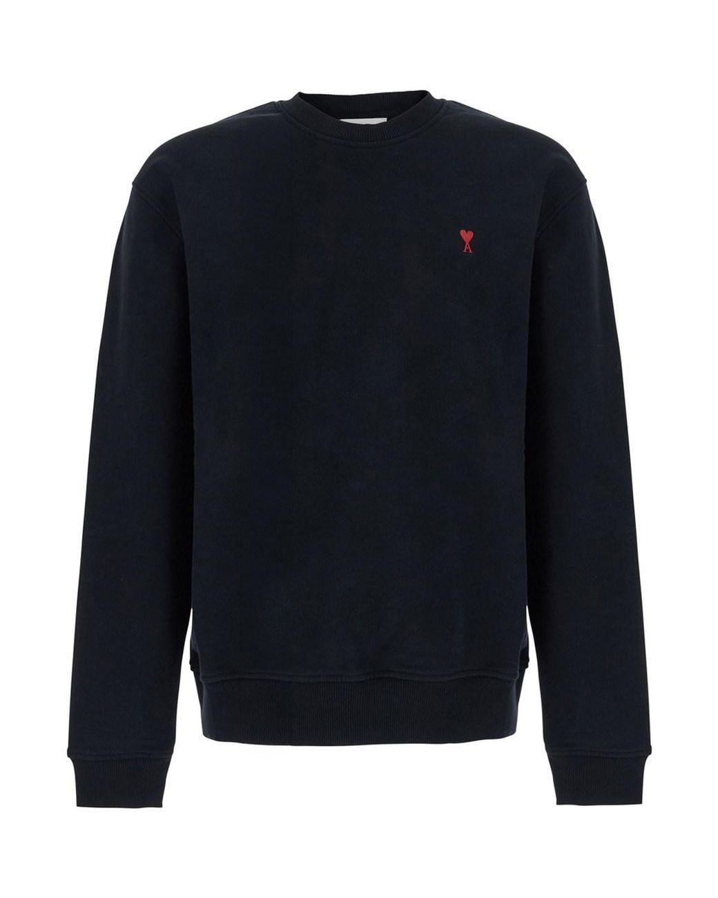 AMI Blue Sweatshirt With Ami De Coeur Logo On The Front for men