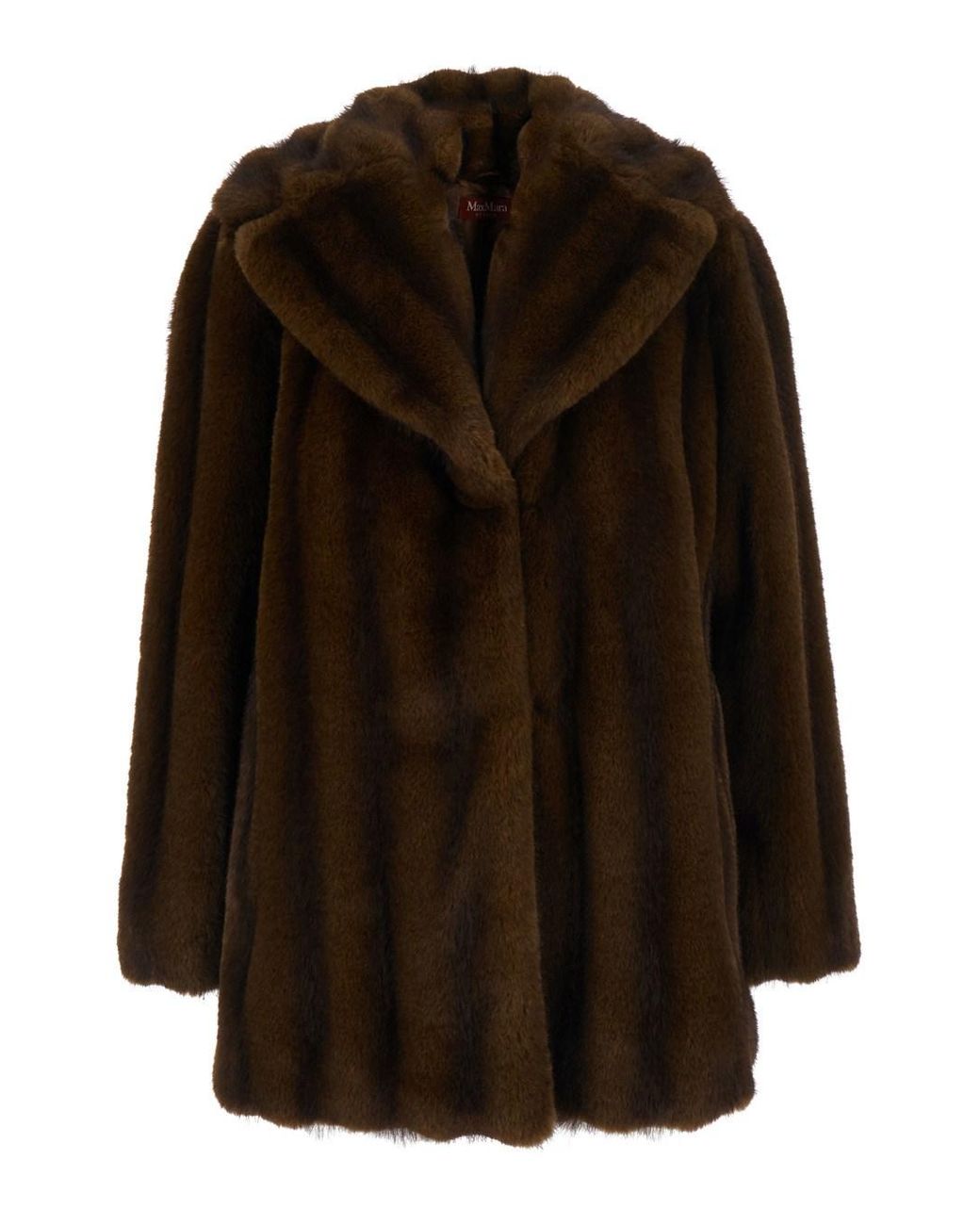 Max Mara Black Mstneo Jacket With High Collar And Long Sleeves