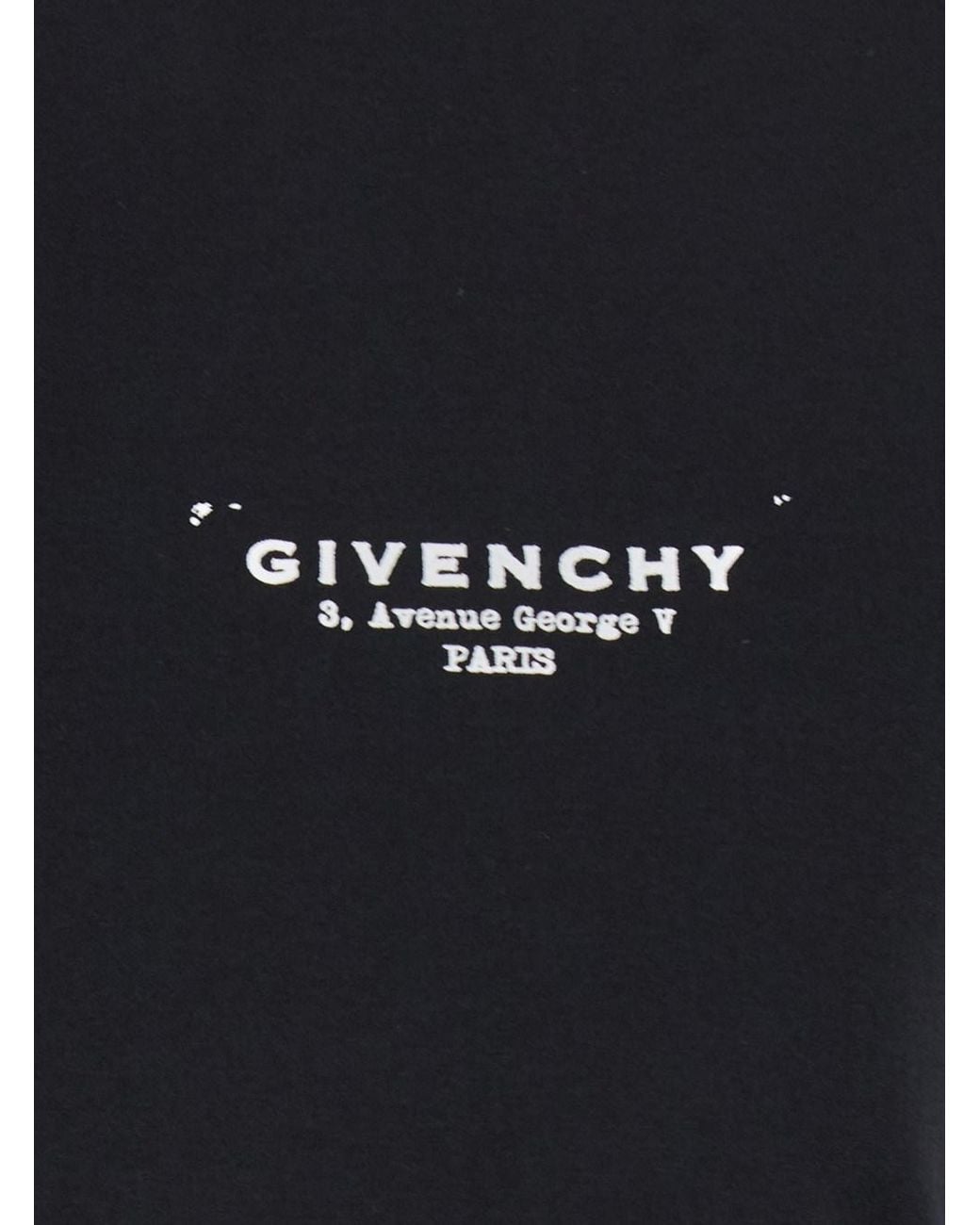 Givenchy Black Crewneck T-Shirt With Logo Lettering On Front And Rear