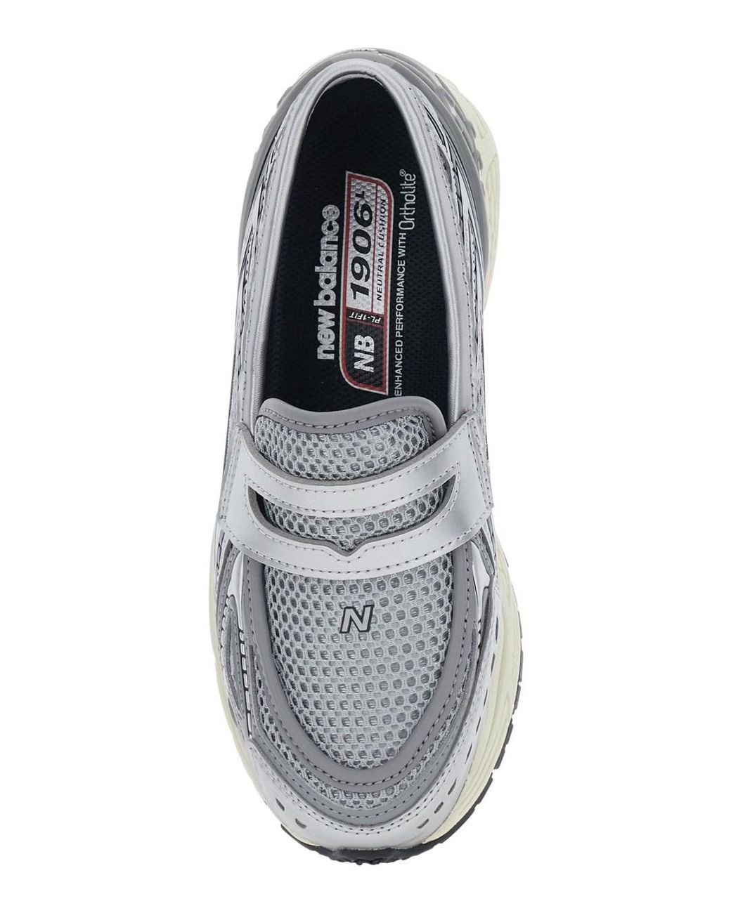 New Balance White 'Lifestyle' Colored Sneakers With Rubber Sole And L