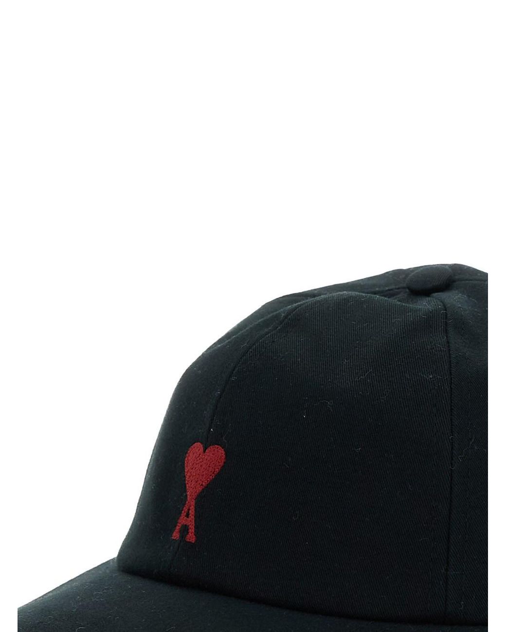 AMI Black Baseball Cap With Adc Logo Embroidery On The Front for men