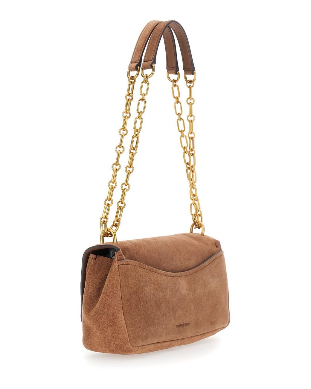 MICHAEL Michael Kors Brown Bryant Small Turnlock Crossbody Bag With Chain An