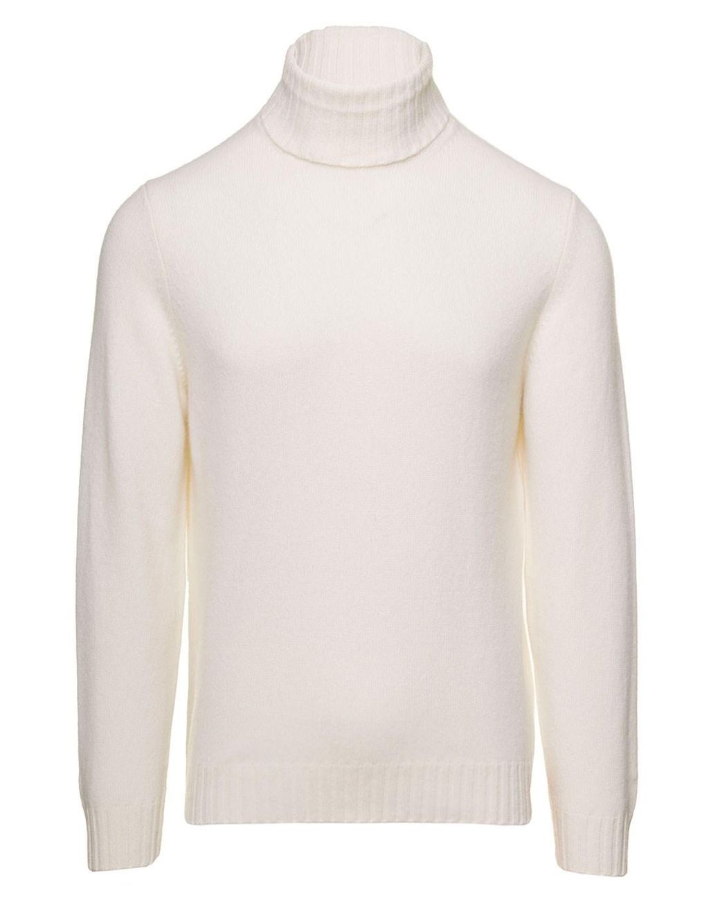 GAUDENZI White Wool And Cashmere Turtleneck For for men